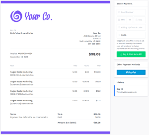 SpeQue Purchase Inovice 