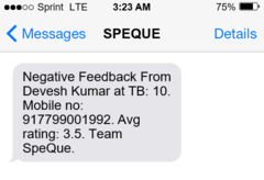 restaurant feedback system